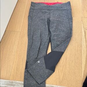 lululemon athletica Gray and Black Leggings